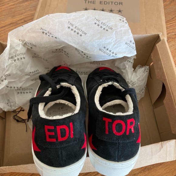 The Editor women's size 37 IT soft insulated suede slip on sneakers - Picture 5 of 5